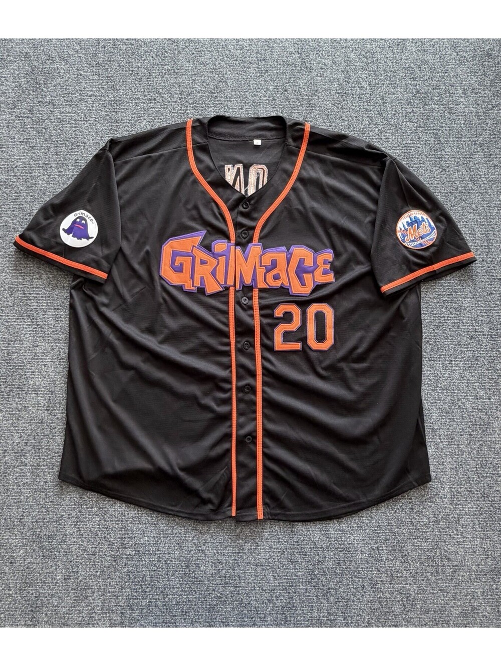 Mets Grimace Vapor Custom Baseball Jersey - 6XL Good Condition Streetwear Casual